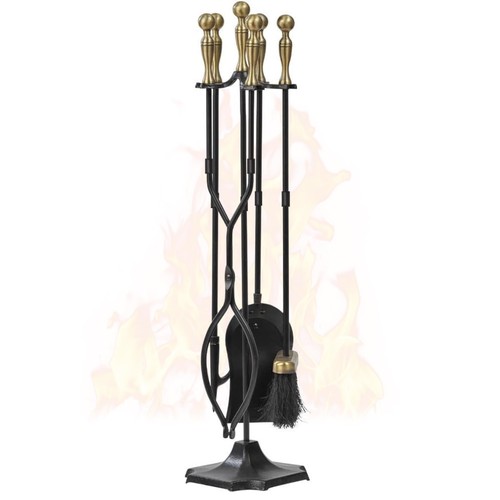 Pcs fireplace tools brass - pcs,