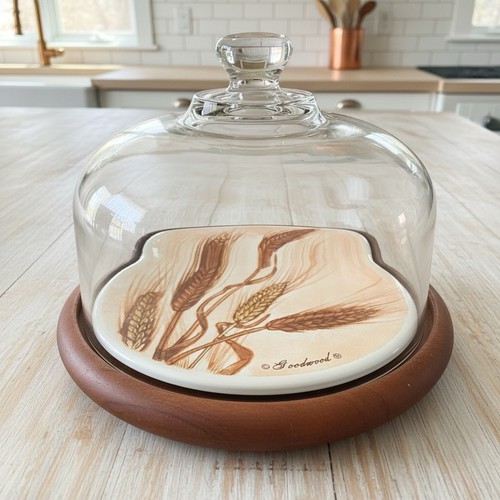 Vintage glass cheese - vintage,