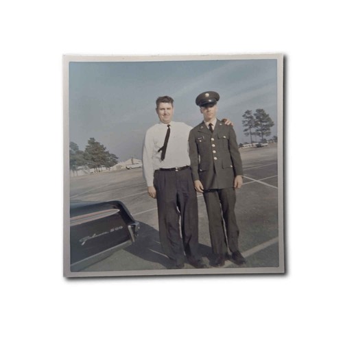 Vintage 1960s man and military - and,