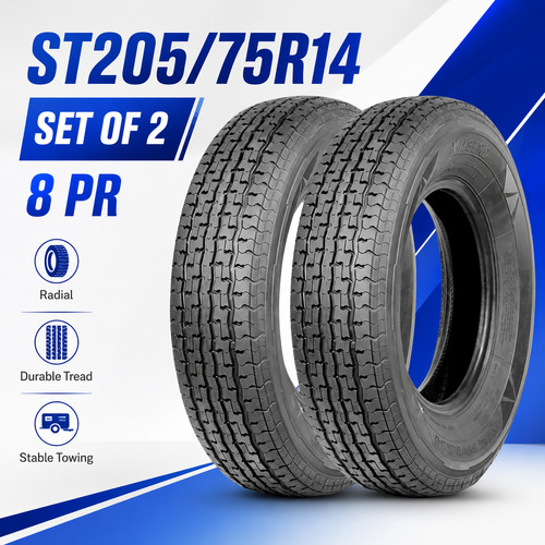 Pack st205 75r14 trailer - 2-pack, st205/75r14