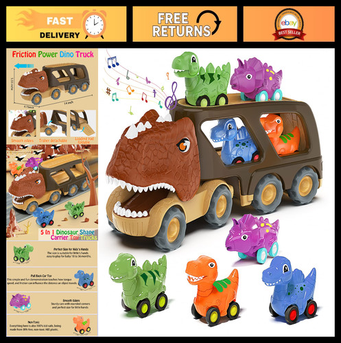 Dinosaur car toy set - set, kids