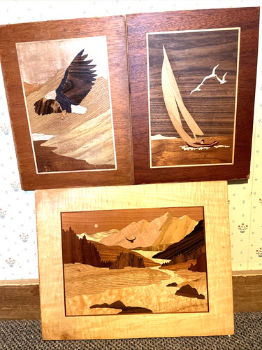 Mid century wood marquetry - mid,