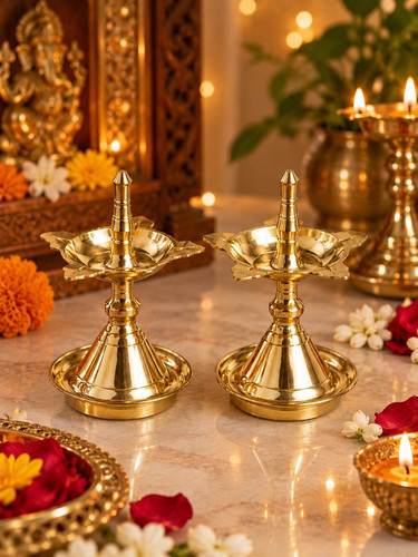 Kerala samai oil lamp set - kerala,