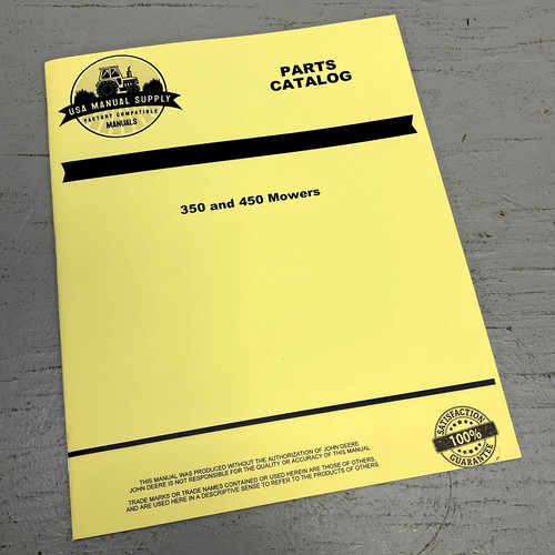 Parts manual fits john - parts,