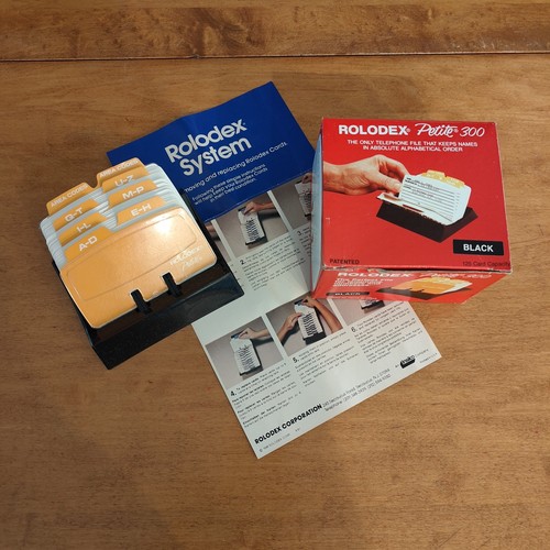 New box vintage rolodex - new,
