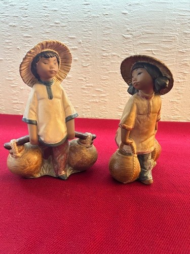 Lladro chinese girl boy with - girl,