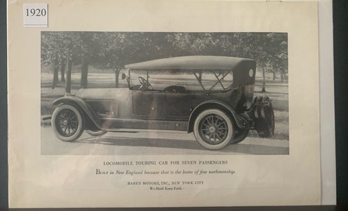 Vintage 1920 locomobile - 1920,