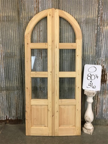 Arched french double doors - double,