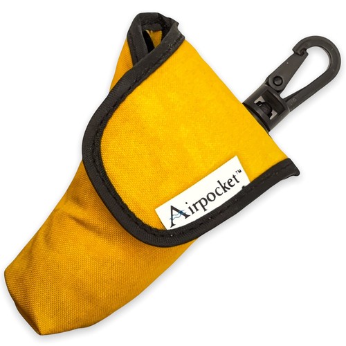 Asthma inhaler pouch gold - asthma,