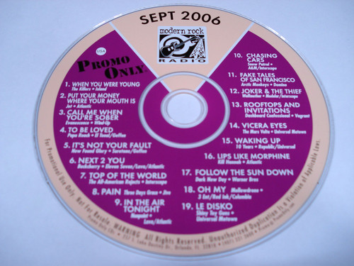 Promo only modern rock - rock, radio
