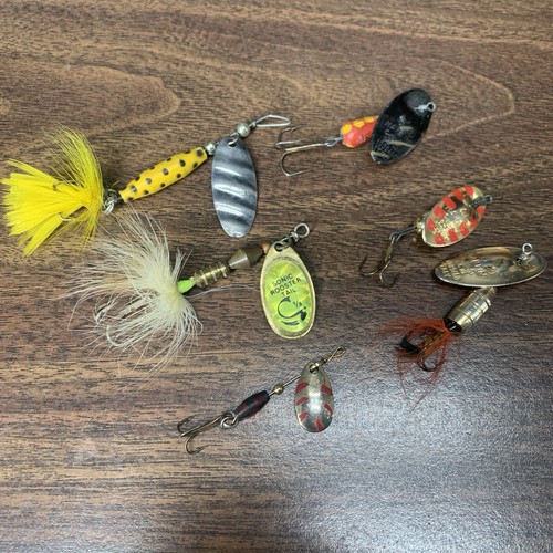 Vtg spinner fishing lure lot - vtg,