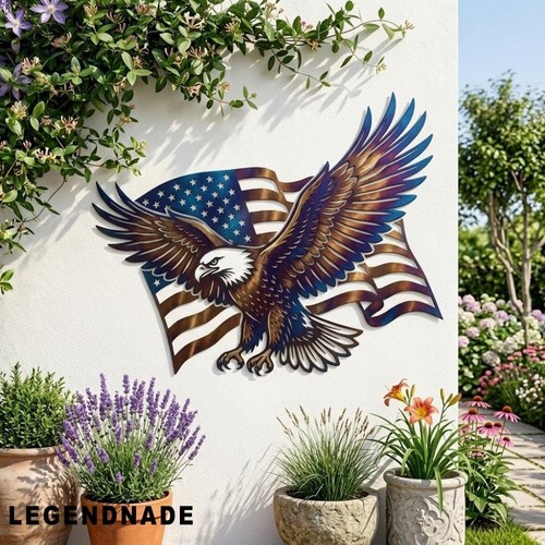 Eagle metal wall - metal, art,