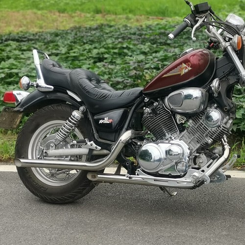 Staggered exhaust muffler pipe - staggered,
