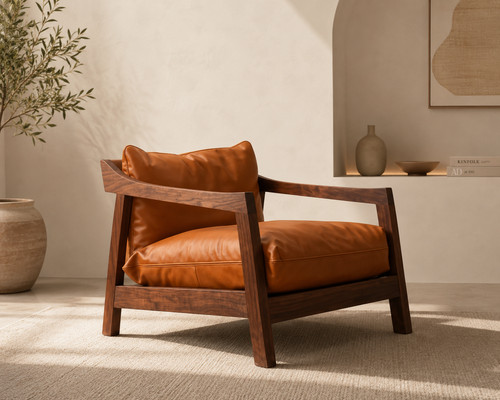 Calvine walnut wood arm - walnut,