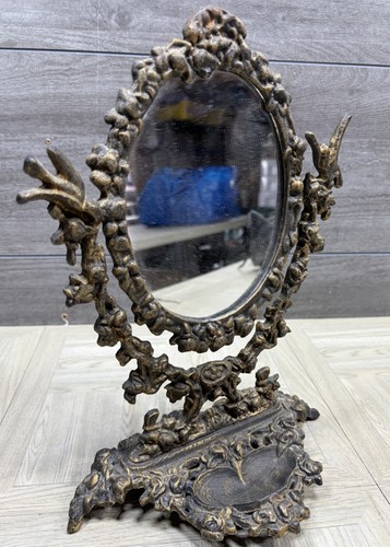 Vintage ornate bronzed cast - ornate,