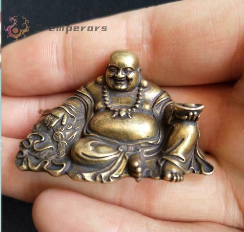 Chinese pure brass - , maitreya