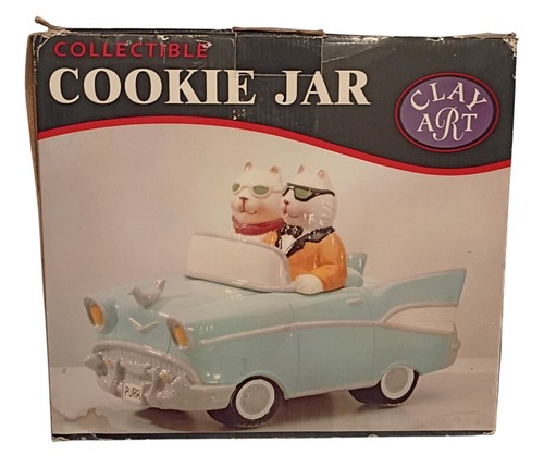 1957 chevy vintage cookie jar - vintage,
