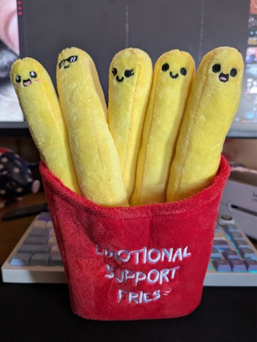 Emotional support fries plush - support,