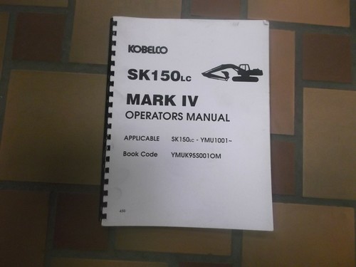 Kobelco sk150lc mark - kobelco,