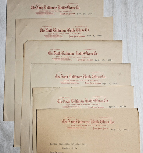 Coca cola letters 1915 marion - coca-cola,