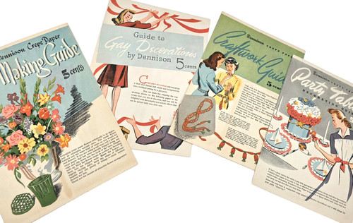 Dennison crepe paper - crepe, booklets