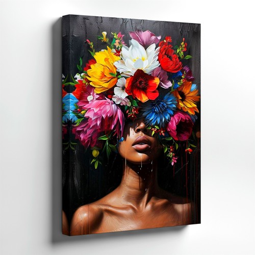 Wall art colorful floral - art,