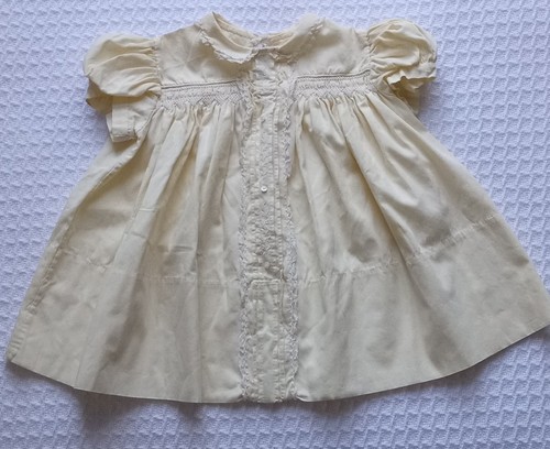Smocked yellow vintage - smocked,