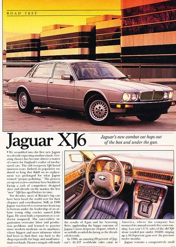 1987 jaguar xj6 - road, test