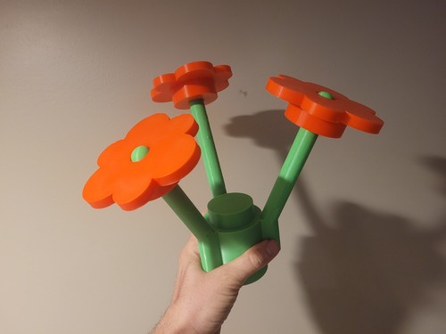 Giant lego flowers - , artificial