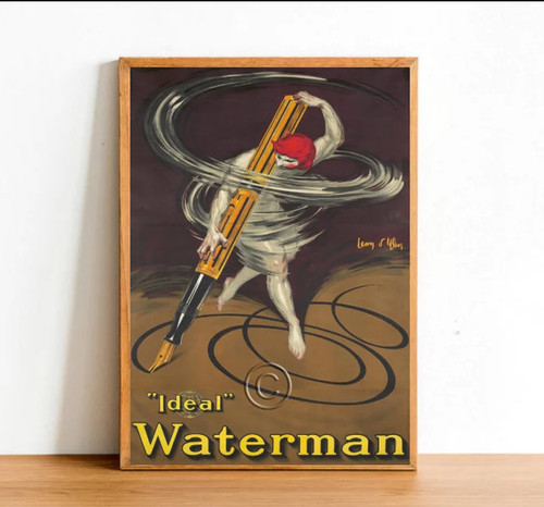Retro ink pen - pen, advertisement
