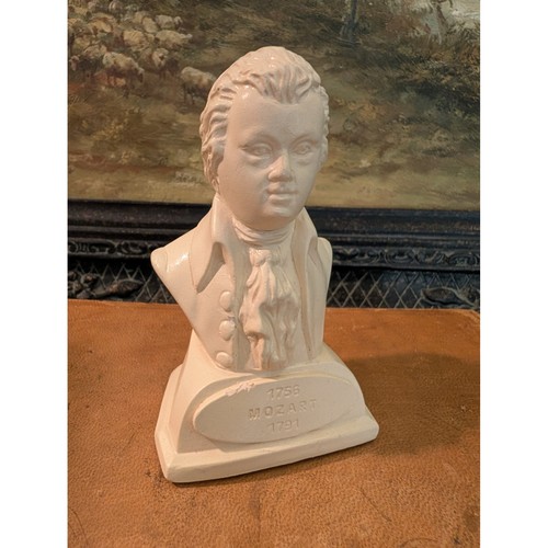 Vintage mozart bust statue 5x3 - vintage,