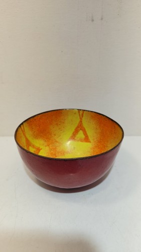 Vintage enamel over copper - enamel,