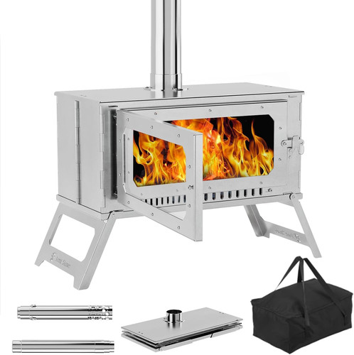 Portable hot tent stove wood - hot,