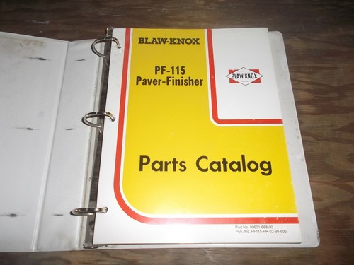 Blaw knox 115 asphalt - pf-115,
