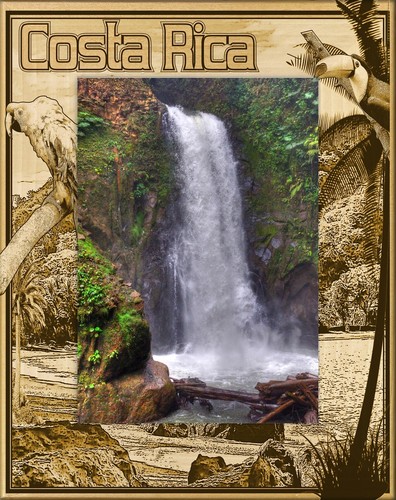 Costa rica laser engraved - costa,