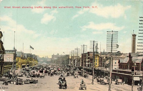 West street traffic along - west,