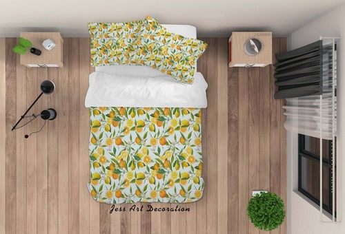 Fresh lemon orange pattern - lemon,