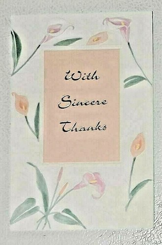 Sincere thank you greeting - 1,