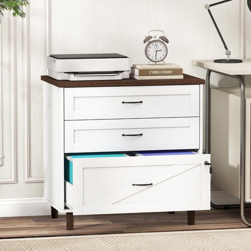 Drawer file cabinet large - 3-drawer, cabinet,