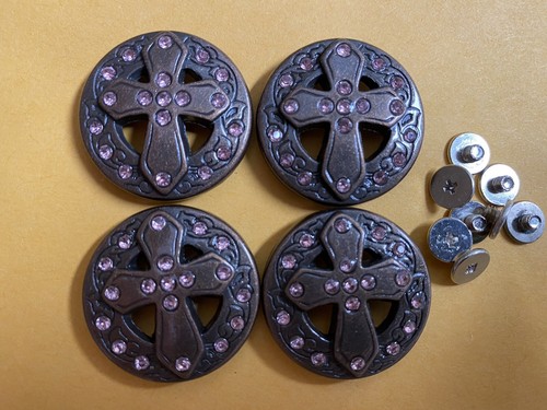 Lot brown conchos with - lot,