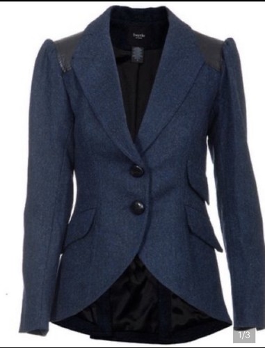 Smythe navy blue wool - navy,