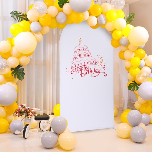White wedding arch - white,