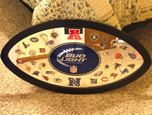 Bud light nfl oval mirror - bud,