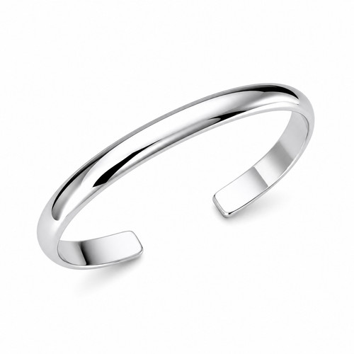 Silver plated resizable cuff - resizable,