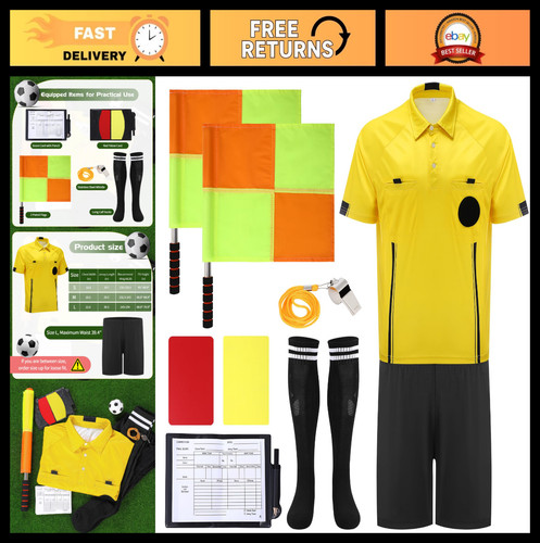 Piece soccer referee kit - 7-piece,