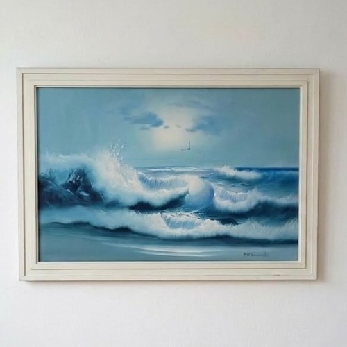 Large vintage seascape - large,