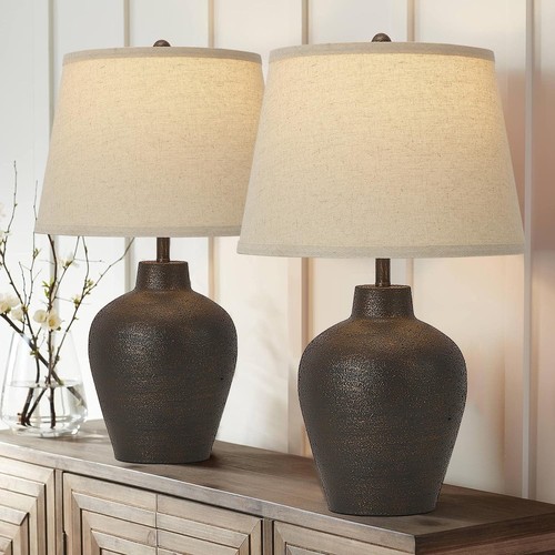 Farmhouse rustic table lamps - rustic,