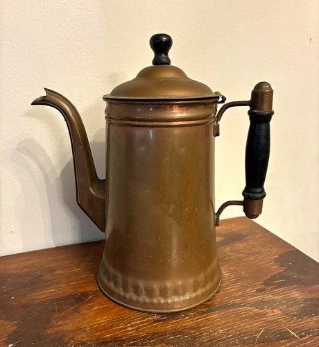 Copper coffee pot - coffee, w/