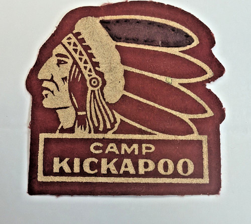 Vtg camp kickapoo boy scout - boy,