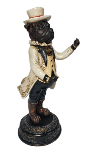 Vintage bulldog dog butler - bulldog,